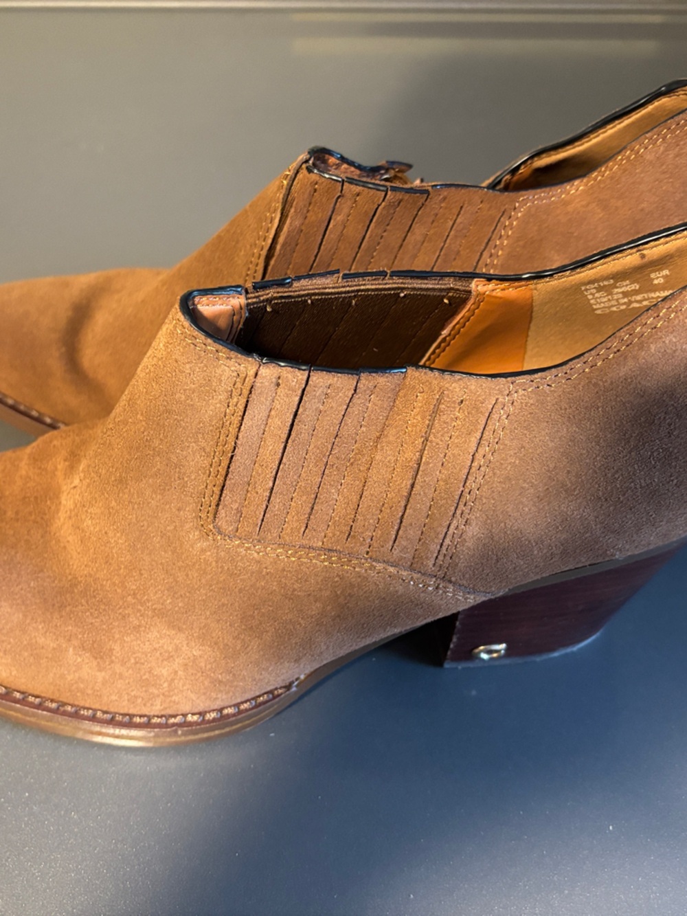 Coach Brown Suede Ankle Booties women’s 9.5